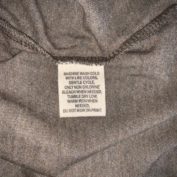 Mens M Ruff Hewn Long Sleeve Crewneck Tan Heather - Picture 5 of 7